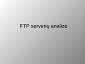 FTP serveriai, jų tipai ir tikslai 1 puslapis