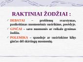 Ginčai, debatai, problematika