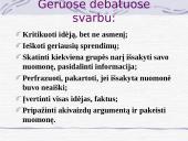 Ginčai, debatai, problematika 20 puslapis