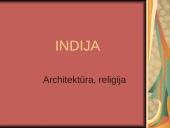 Indija: architektūra ir religija