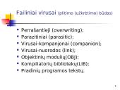 Informacinė sauga: "Kenkėjiškos" programos 14 puslapis