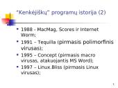 Informacinė sauga: "Kenkėjiškos" programos 5 puslapis