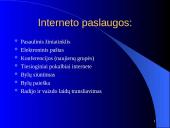 Interneto samprata, adresai, paslaugos bei pokalbiai internete 8 puslapis