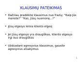 Klausimų pateikimas 16 puslapis