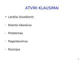 Klausimų pateikimas 6 puslapis