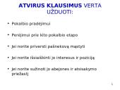 Klausimų pateikimas 7 puslapis