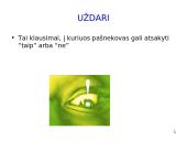 Klausimų pateikimas 8 puslapis