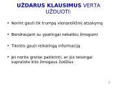 Klausimų pateikimas 9 puslapis