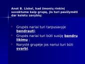 Kodėl žmonės jungiasi i grupes? 2 puslapis