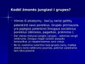 Kodėl žmonės jungiasi i grupes? 6 puslapis