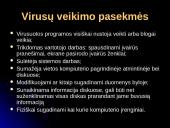 Kompiuterių virusų atsiradimas, veikimas, klasifikacija ir profilaktika 5 puslapis