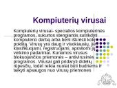Kompiuterių virusai kaip specialios programos