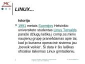 LINUX/UNIX sandara. Katalogai, jų organizavimas ir darbas su jais LINUX sistemoje 2 puslapis