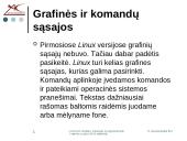 LINUX/UNIX sandara. Katalogai, jų organizavimas ir darbas su jais LINUX sistemoje 14 puslapis