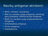 Navikas ir organizmo imunitetas, antigeninės navikų savybės, nesavitasis organizmo atsparumas navikams  10 puslapis
