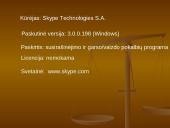 Nemokamos pokalbių internetu programos: Skype 3 puslapis