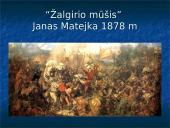 Paveikslo analizė: J. Mateika "Žalgirio mūšis" 3 puslapis