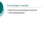 Psichologijos metodai