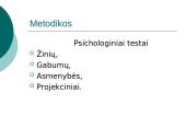 Psichologijos metodai 15 puslapis
