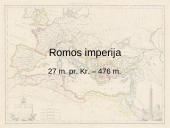 Romos imperija 509 m. pr. Kr. – 30 m. pr. Kr.  8 puslapis