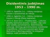 Tautinio sąjūdžio bei pasipriešinimų okupacijoms raida Lietuvoje carinės ir sovietinės okupacijos laikotarpiu 20 puslapis