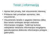 Teisė į informaciją 3 puslapis