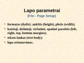 Tekstų redaktorius Microsoft Word 11 puslapis
