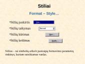 Tekstų redaktorius Microsoft Word 20 puslapis