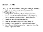 XX amžiaus pradžios pasikeitimai Lietuvos politiniame ir kultūriniame gyvenime. Spaudos draudimo panaikinimas 3 puslapis