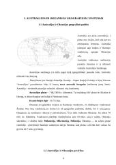 Australijos ir Okeanijos augalijos ir gyvūnijos įvairovė bei biologiniai ištekliai 3 puslapis