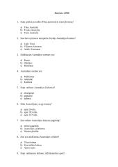 Testas apie Australiją 2 puslapis