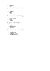 Testas apie Australiją 5 puslapis