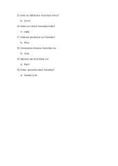 Testas apie Australiją 8 puslapis