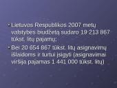 2007 metų Lietuvos Respublikos (LR) biudžetas 12 puslapis