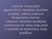 2007 metų Lietuvos Respublikos (LR) biudžetas 8 puslapis