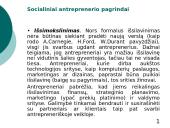 Antrepreneris. Pasireiškimas ir veikla 14 puslapis