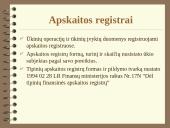 Apskaitos procesas ir jo organizavimas 5 puslapis