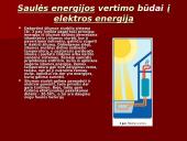 Atsinaujinantys Saulės energijos šaltiniai 5 puslapis