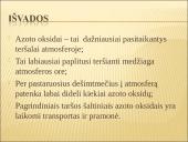 Azoto oksidų kiekis atmosferoje 12 puslapis