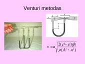 Bernulio lygtis, jos išvados ir praktinis taikymas. Laminarinis ir turbulentinis tekėjimas 8 puslapis