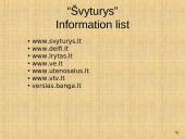 Brand presentation: "Švyturys" 20 puslapis