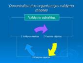 Centralizuotų ir decentralizuotų organizacijų pranašumų nustatymas 11 puslapis