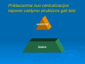 Centralizuotų ir decentralizuotų organizacijų pranašumų nustatymas 20 puslapis