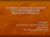 Centrinės Afrikos augalijos ir gyvūnijos įvairovė bei biologiniai ištekliai