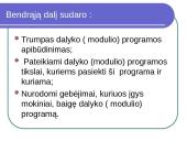 Dalyko (modulio) programos parengimo žingsniai 3 puslapis