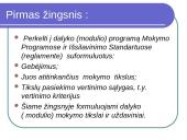 Dalyko (modulio) programos parengimo žingsniai 6 puslapis