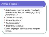 Dalyko (modulio) programos parengimo žingsniai 7 puslapis