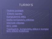 Darbo kompiuteriu ir internetu etiketas 2 puslapis