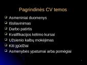 Darbo paieškos organizavimas ir CV patarimai 4 puslapis