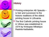 Description of the company: AB "Spauda" 2 puslapis